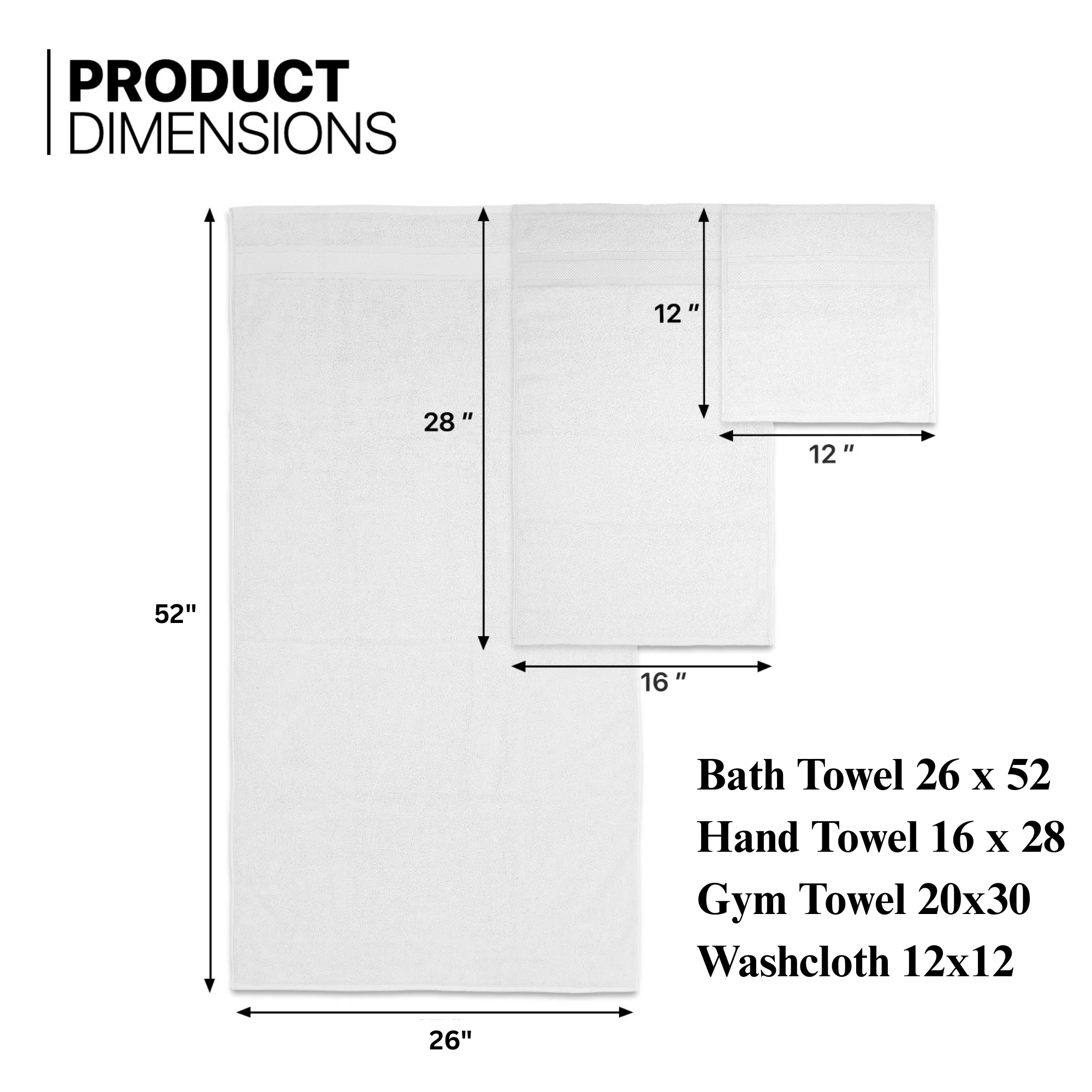 Cottonpassion_US - Wholesale Towel Set - Cotton Bath Towel 12 Pack 430GSM Salon Hand Towel Soft White1