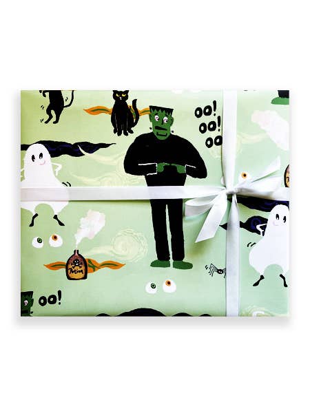 Spooky Time cadeaupapier voor Halloween voor wholesale door Little Love Press