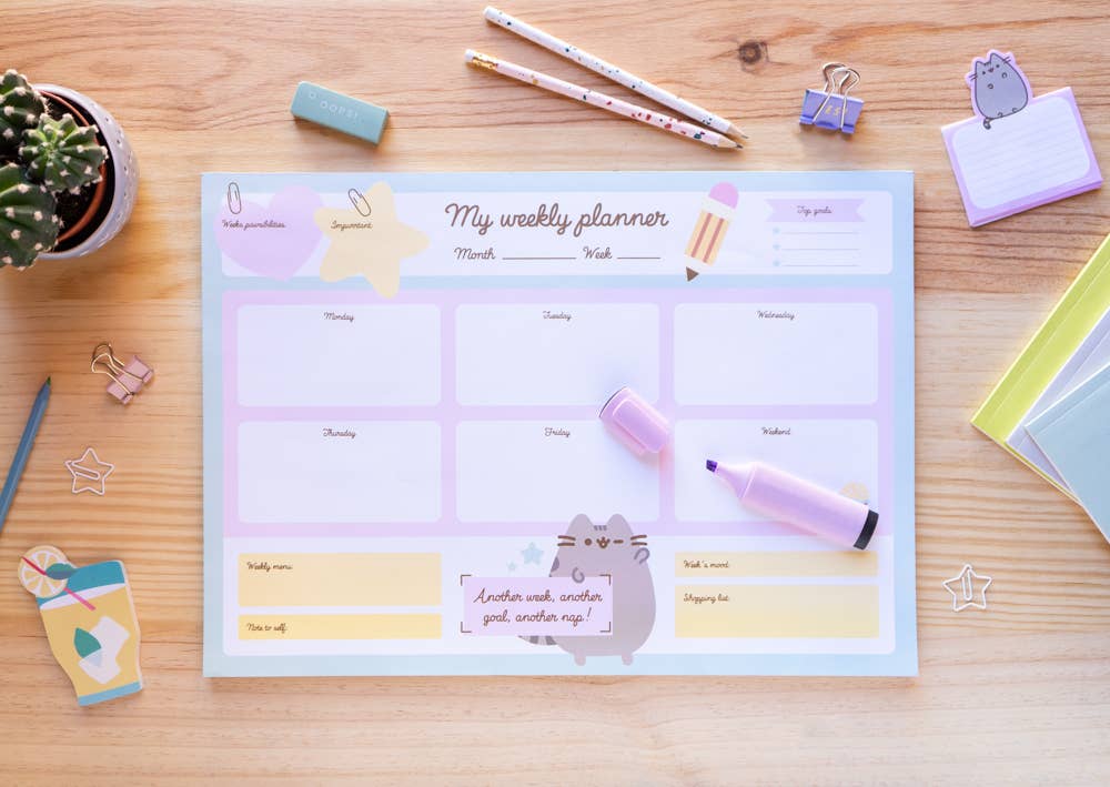 Grupo Erik USA LLC - Wholesale Planner - PUSHEEN A3 WEEKLY PLANNER0
