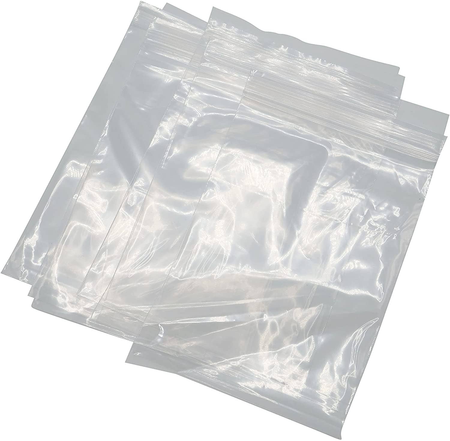 EcoQuality – wholesale Food storage wrap/bag – Clear Reclosable Zip Poly Plastic Bags - Resealable 5x73