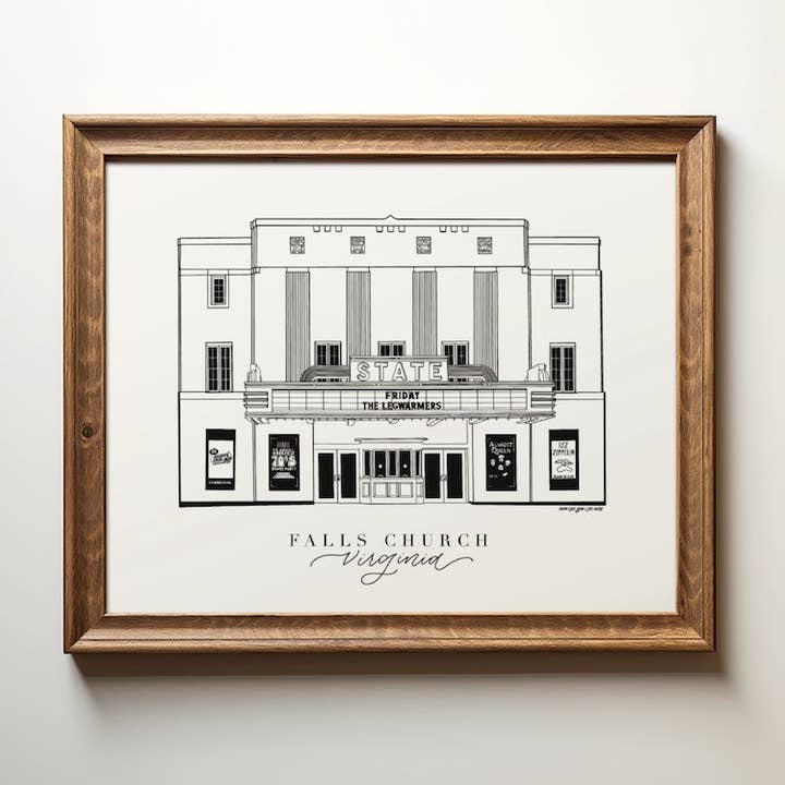 Falls Church Virginia Art Print 8x10 | Northern Virginia for wholesale by Shop Like You Live Here