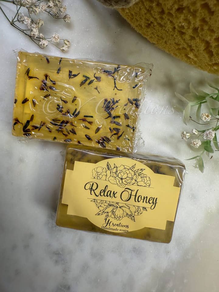 Relax Honey Soap for wholesale by Y Creations LLC
