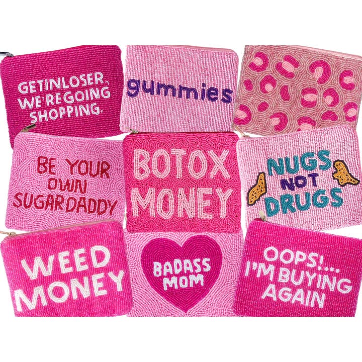 Brittyland - Wholesale Coin Purse - Women's - XL Seed Bead Coin Purses - Cute Coin Pouches
