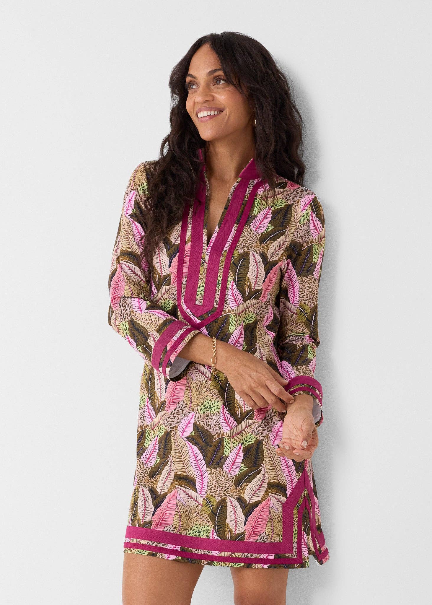 Cabana Life - Wholesale Tunic - Women's - Myers Long Sleeve Tunic (734-MY-2009)2