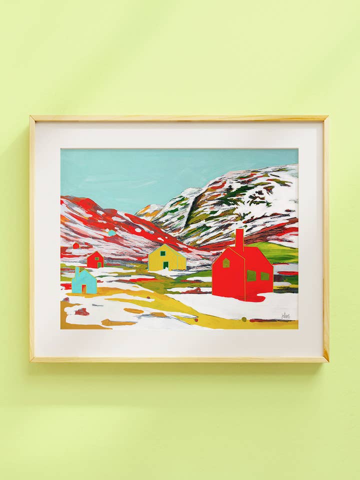 IJslandse herfstkunstdruk voor wholesale door Juliann Choe