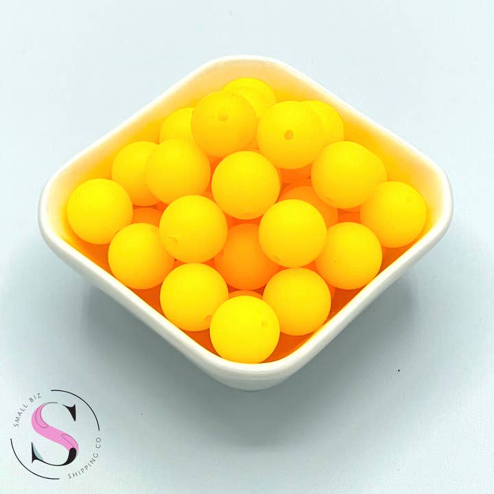 Small Biz Shipping Co - Wholesale Beads - Mango Glow - Silicone Bead