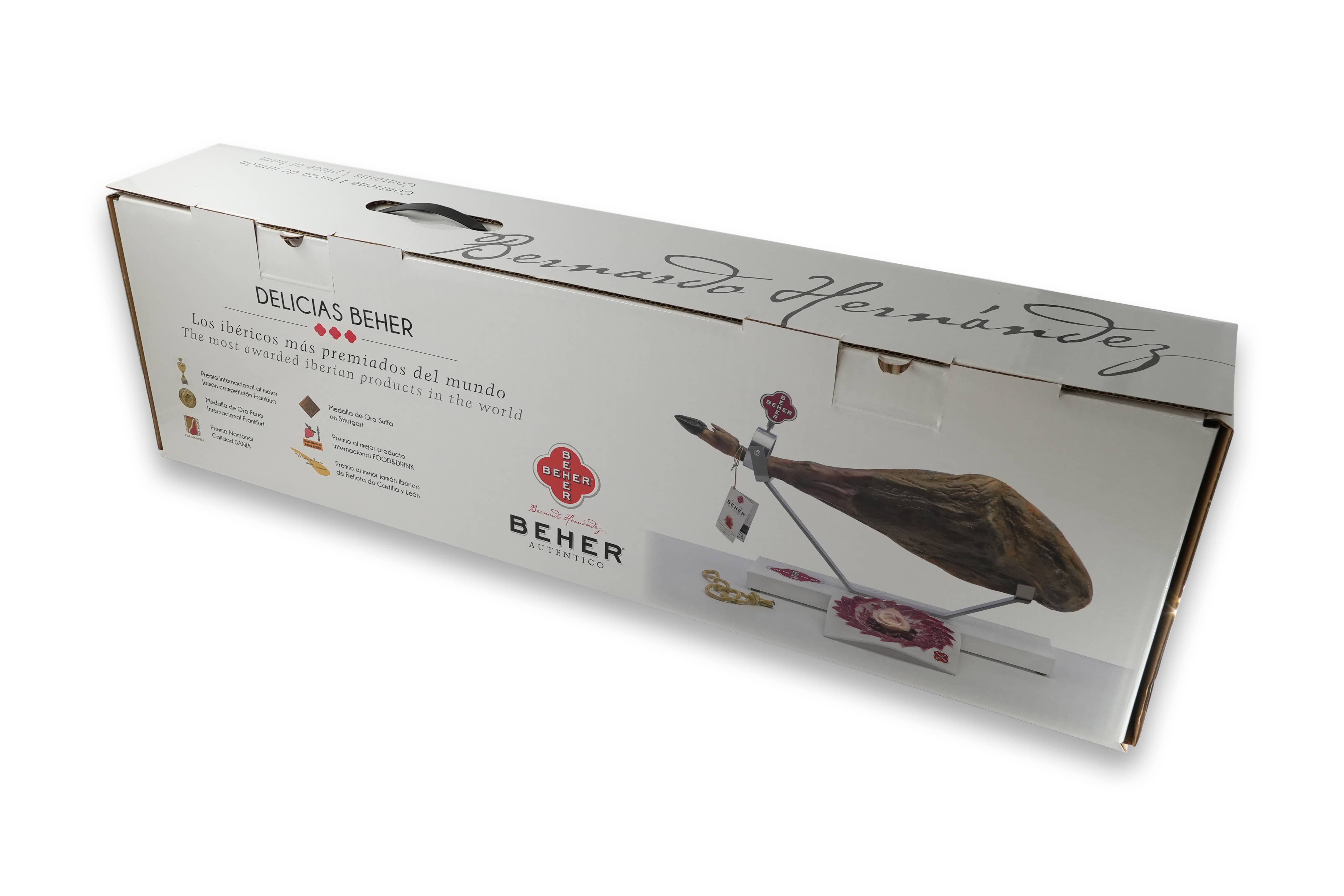 BEHER USA - Wholesale Ham - 100% Iberico Acorn-fed Bone-in-ham (Jamón)7