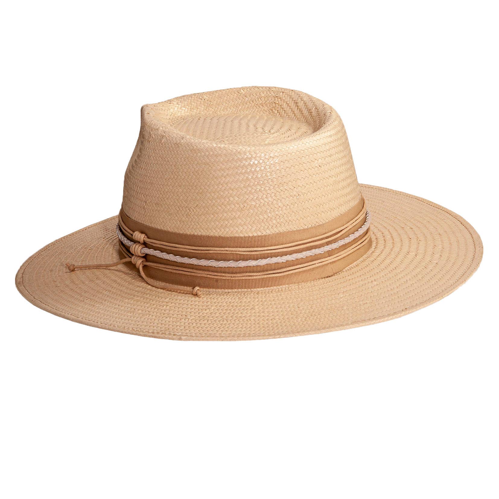 Ivory Rancher Wide Brim Straw Hat - Style Corinth for wholesale on Faire10
