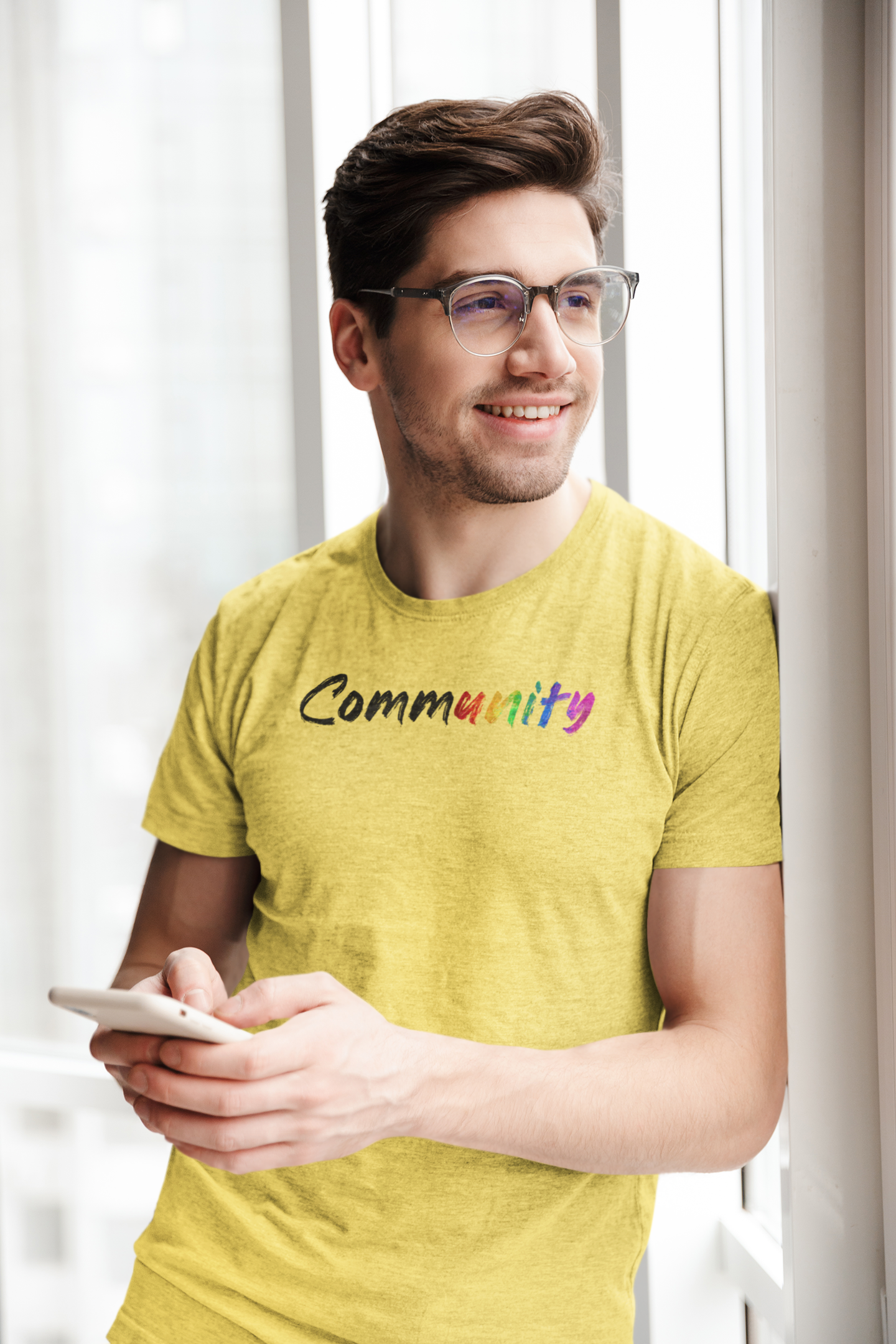 Pride Majic - Wholesale Screen Printed T-Shirt - Women's - Community Graffiti Rainbow Unity tee-Celebrate Unity & Pride4