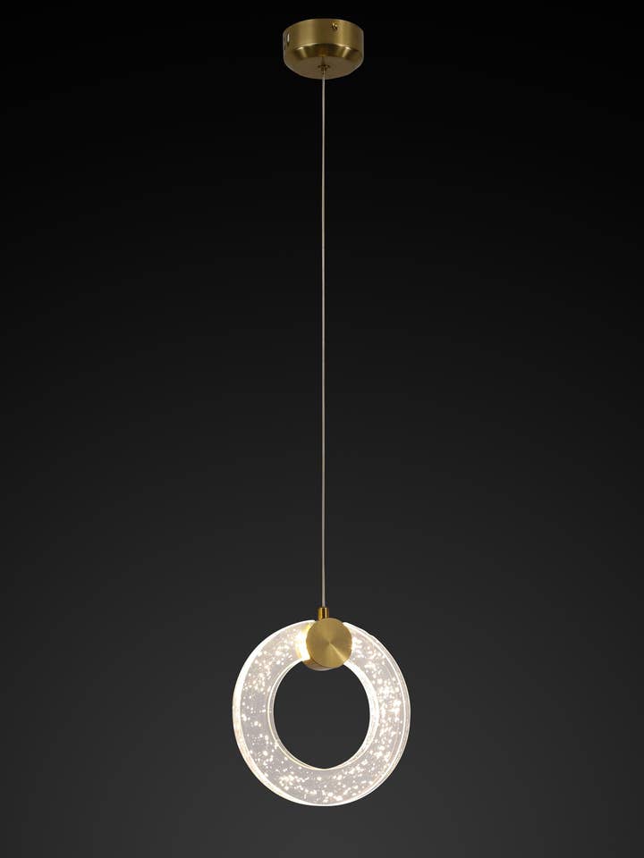 Suspension en verre transparent antique à LED Simit simple Togo 20 cm | Éclairage décoratif moderne pour maisons et hôtels pour la vente par HEKA LIGHTING & TRADING LTD