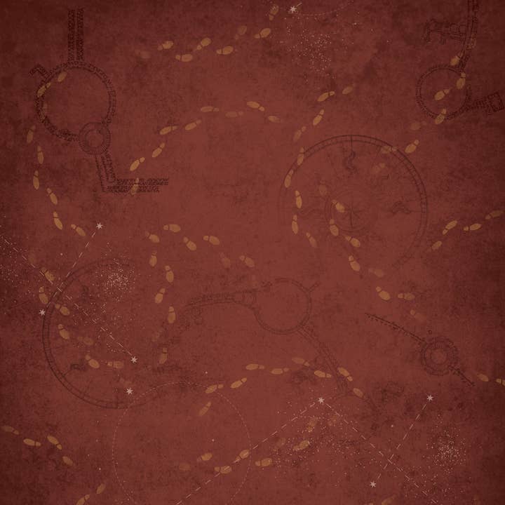 Paper House Productions - Wholesale Scrapbook - Harry Potter Marauder's Map 12 x 12 Scrapbook Paper