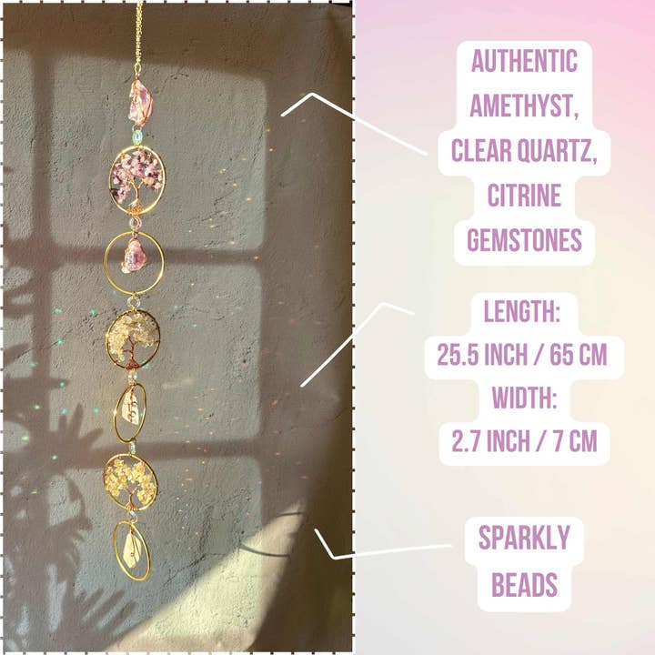LilAryenne | Jewelry & Suncatchers - Wholesale Suncatcher - Chakra Suncatcher - Crystal Healing Gift Decor2