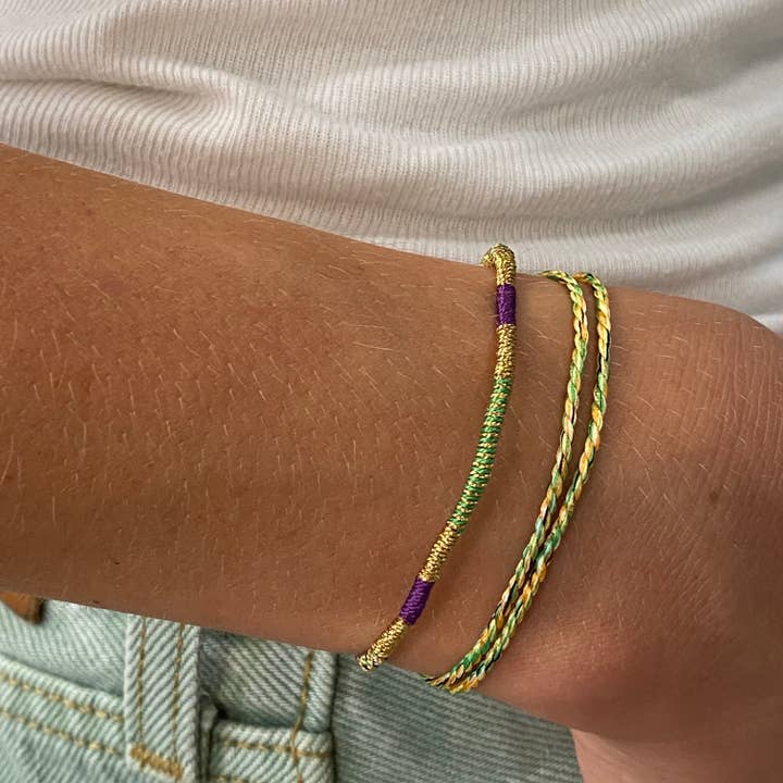 Sophie Deschamps Bijoux - Venta al por mayor Pulseras tejidas/trenzadas - Pulsera de hilo amuleto de la suerte Sukh5