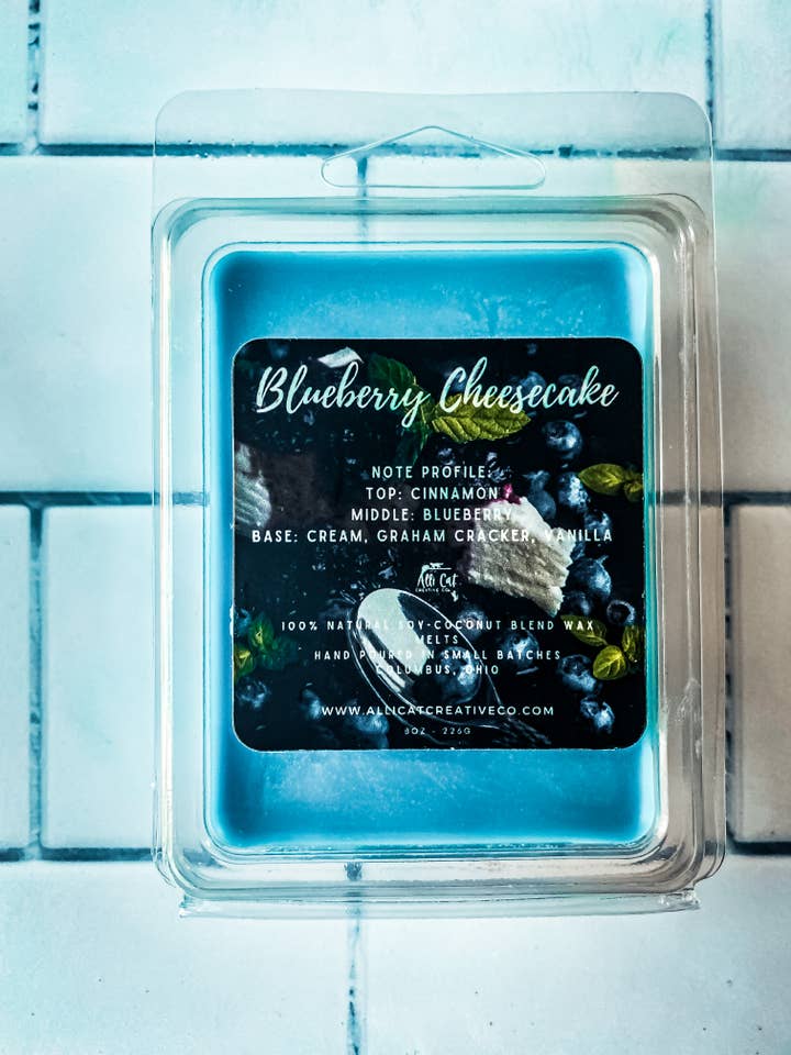 Blueberry Cheesecake - 3oz Melts for wholesale by Alli Cat Creative Co.
