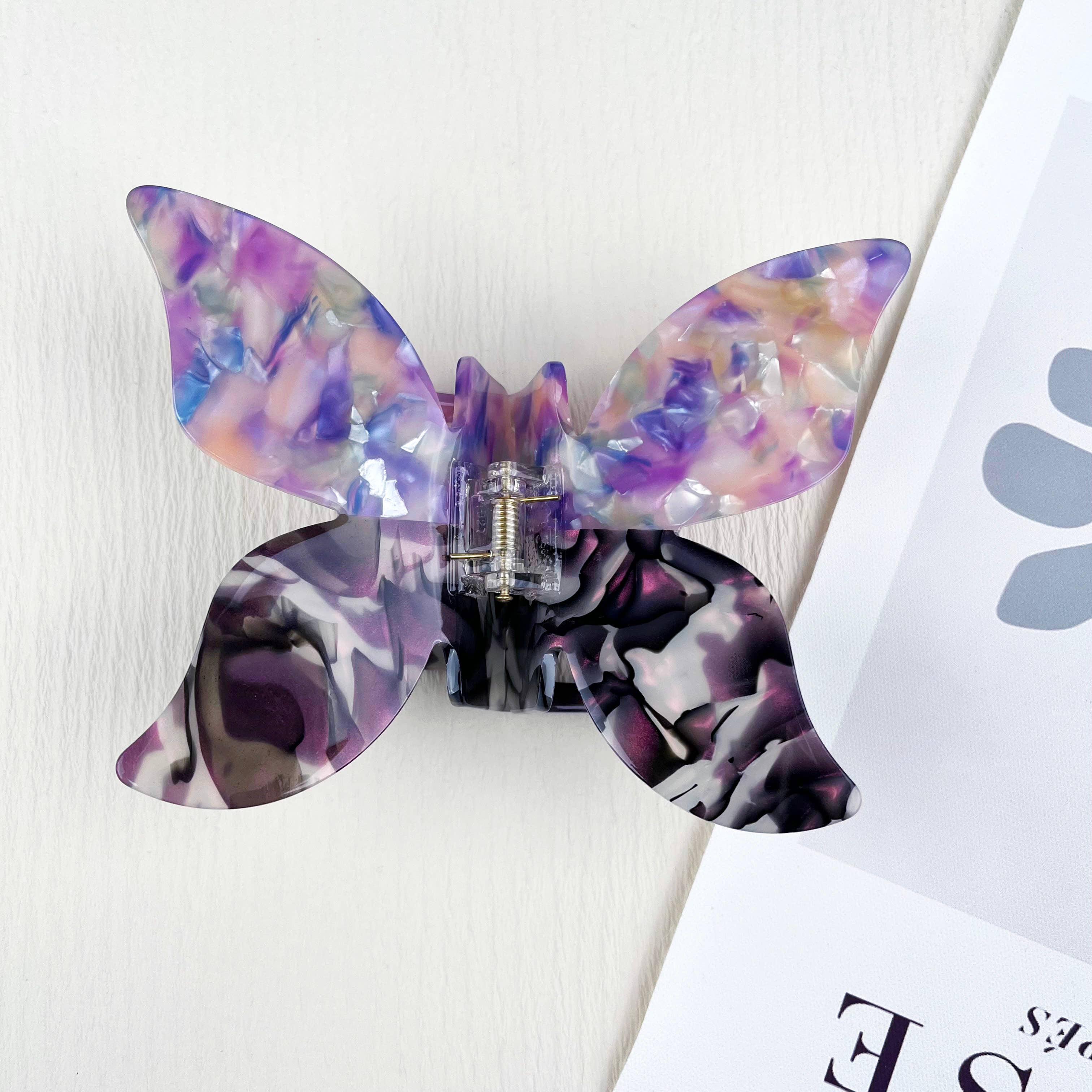 TheDivaSoap – wholesale Hair clip – Women’s – Acetate Butterfly Hair Claw Clip0