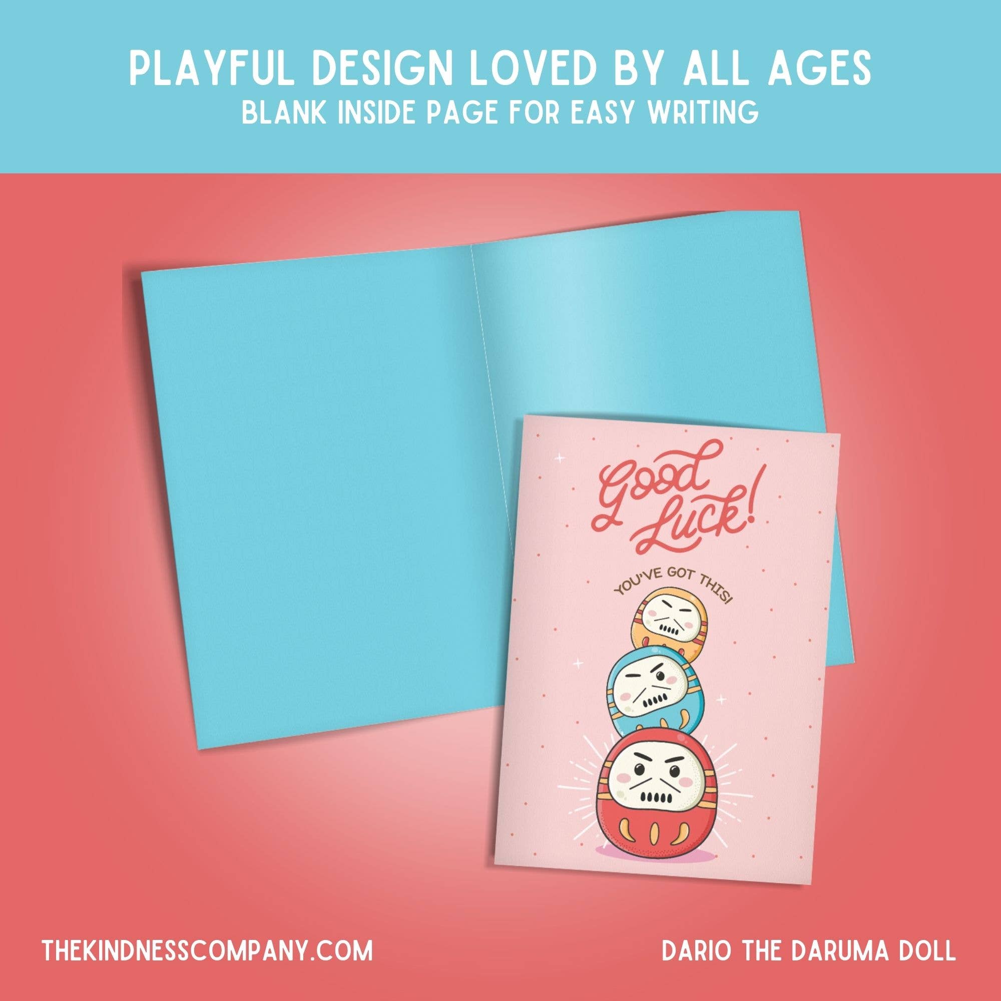 The Kindness Company – wholesale Encouragement card – Encouragement Card & Daruma Doll Crochet Pattern5