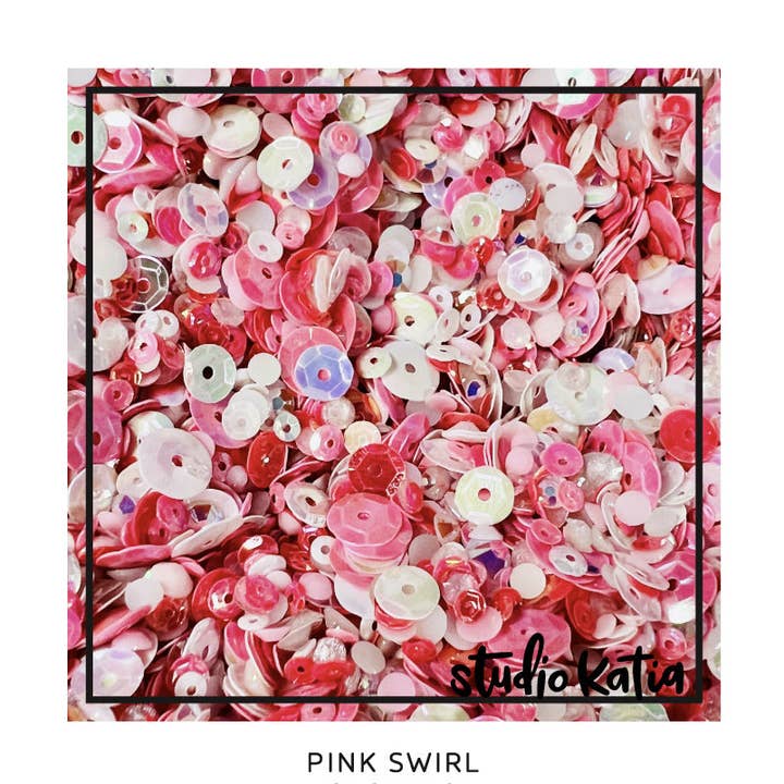 PINK SWIRL SEQUINS for wholesale by Studio Katia