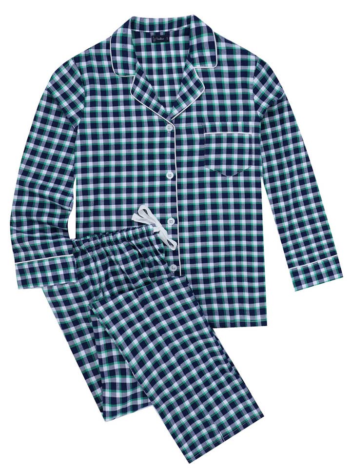 Noble Mount - Wholesale Sleepwear Set - Women's - Women's 100% Cotton Poplin Pajama Set