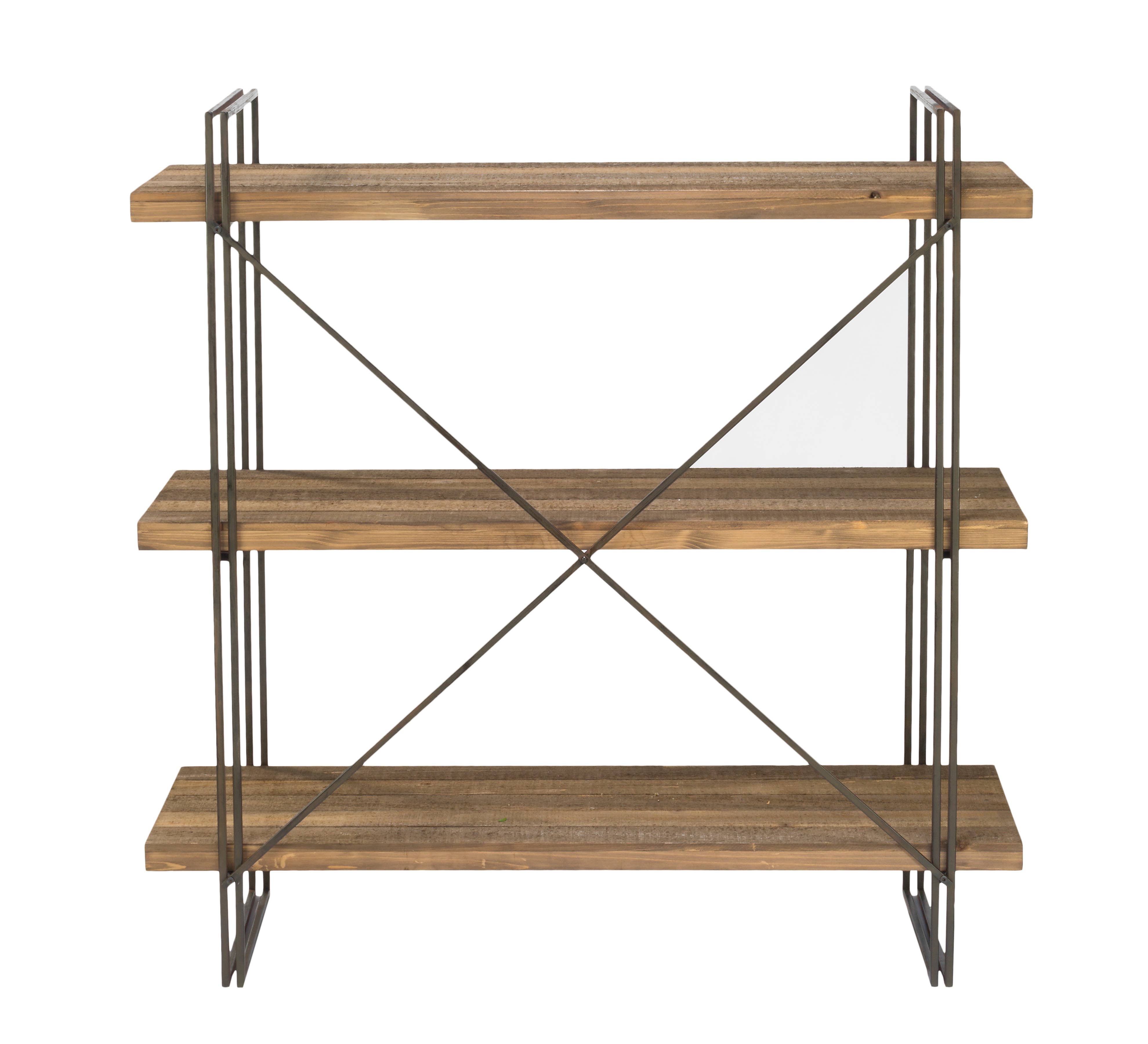 Tripar International - Wholesale Free Standing Shelf - Metal Display Unit with 3 Wood Shelves4