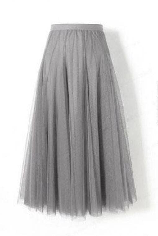 Rosa Clothing - Wholesale Skirt - Women's - 20 colors Ethereal Flowy Elastic Waist Pleated Tulle Skirt9