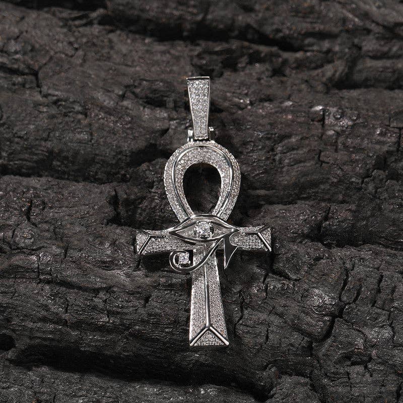 Perimade & Co. LLC - Wholesale Pendant/Charm Necklace - Eye Of Horus Ankh Cross Pendant Necklace in Solid Copper1