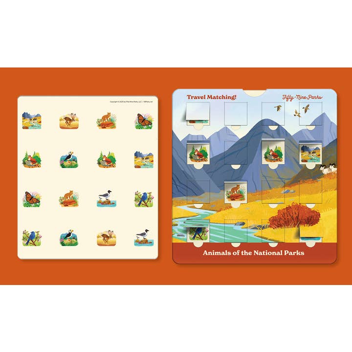 Penguin Random House LLC - Wholesale Brain Game - Kids - Animals of the NP Travel Match4