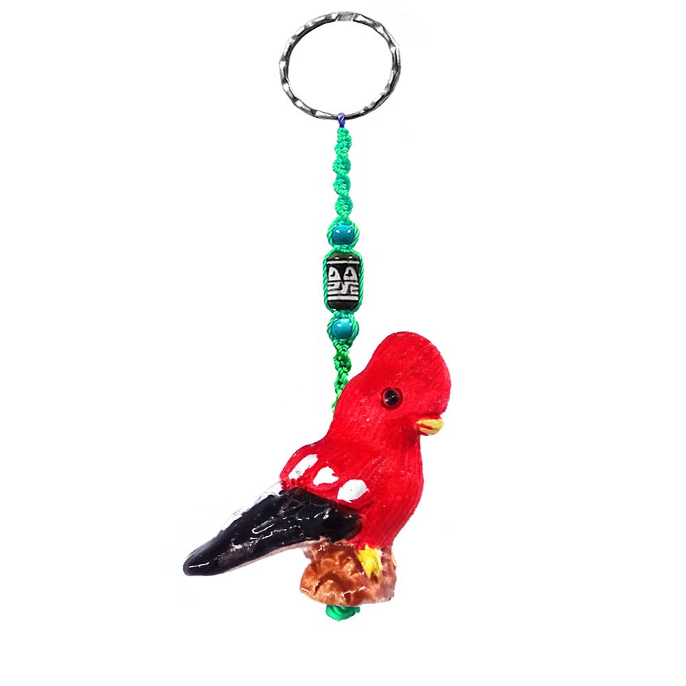 Pichincha - Wholesale Keychain - Women's - Canary Bird Animal Ceramic Figurine Keychain0
