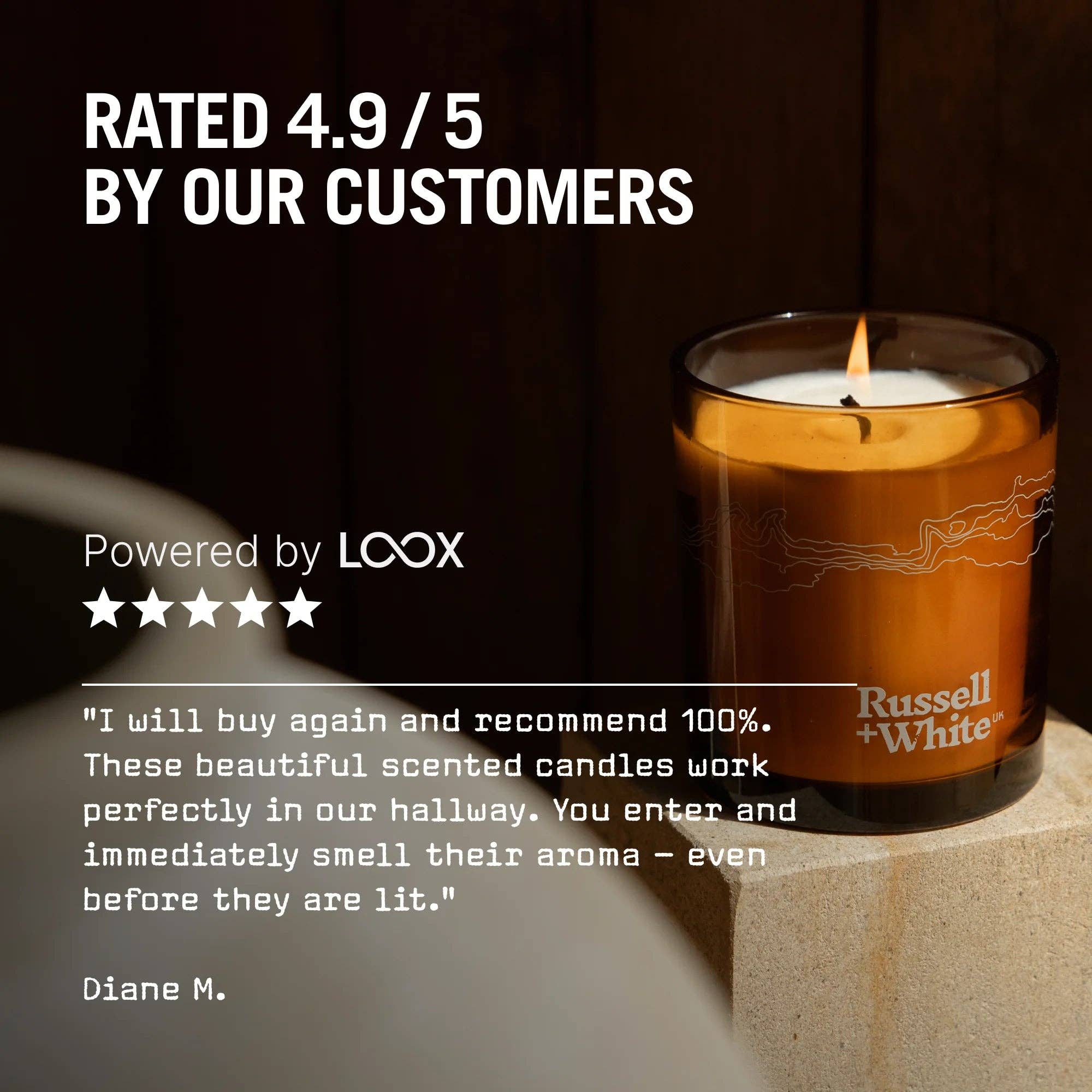 Russell + White - Wholesale Jar/Filled Candle - Eastern Garden 250g Scented Soy Candle2