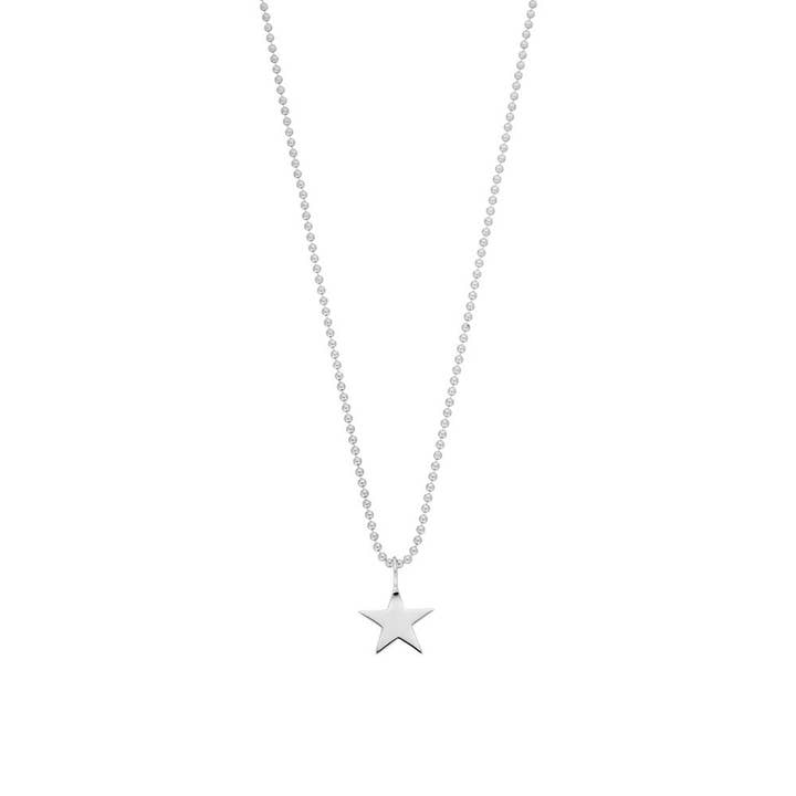 Ketting STAR, 14 karaat witgoud voor wholesale door Leaf Jewelry