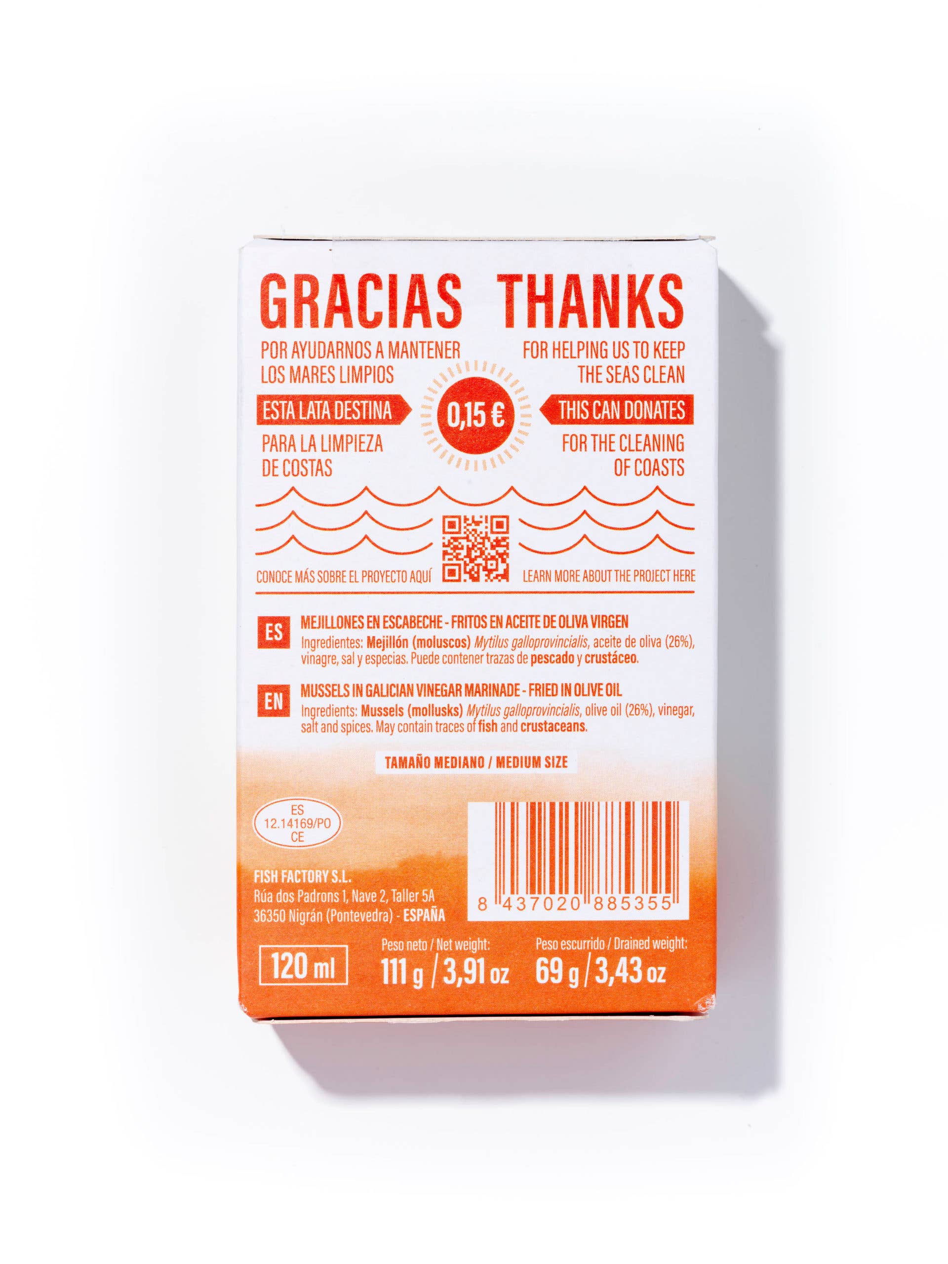 Made in Spain - Wholesale Tinned Fish - Pickled mussels 8/12 pieces, La Luliña3