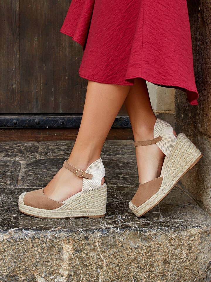 SWEET MAGIC MODA Y COMPLEMENTOS - Wholesale Wedges - Women's - LEATHER SANDALS WITH ESPARTO WEDGE6