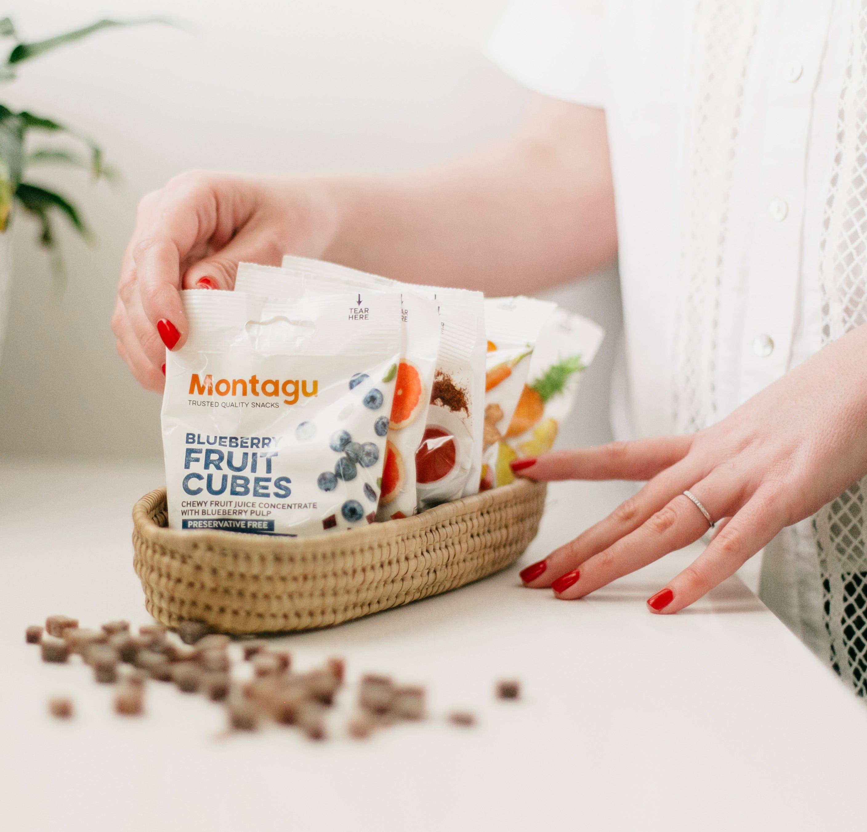 Mahdina - Vente Collations aux fruits - Montage : Cubes de fruits - Framboise et betterave, (10 x 50 g)3