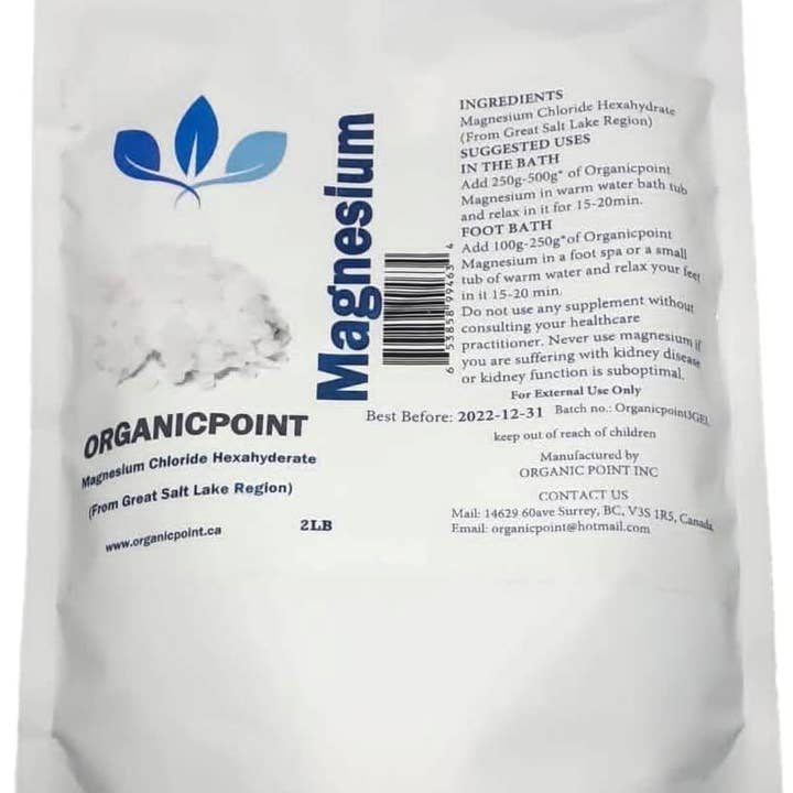 ORGANICPOINT - Wholesale Bath Salts - Magnesium Chloride Bath Flakes ( Great Salt Lake Region)0