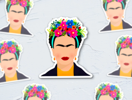 Quirky Latina Co - Wholesale Sticker - Frida Kahlo Waterproof Vinyl Sticker2