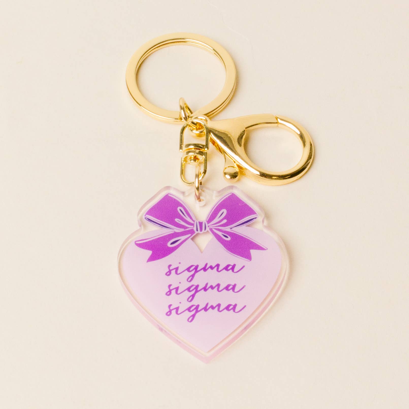 The Darling Effect - Wholesale Keychain - Women's - Sorority Sweetheart Bow Acrylic Keychain - 19 Chapters18