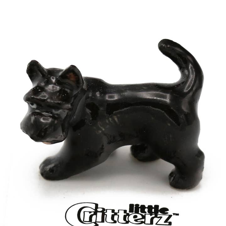 Miniatura de porcelana Skye Black Scottie por atacado de Little Critterz