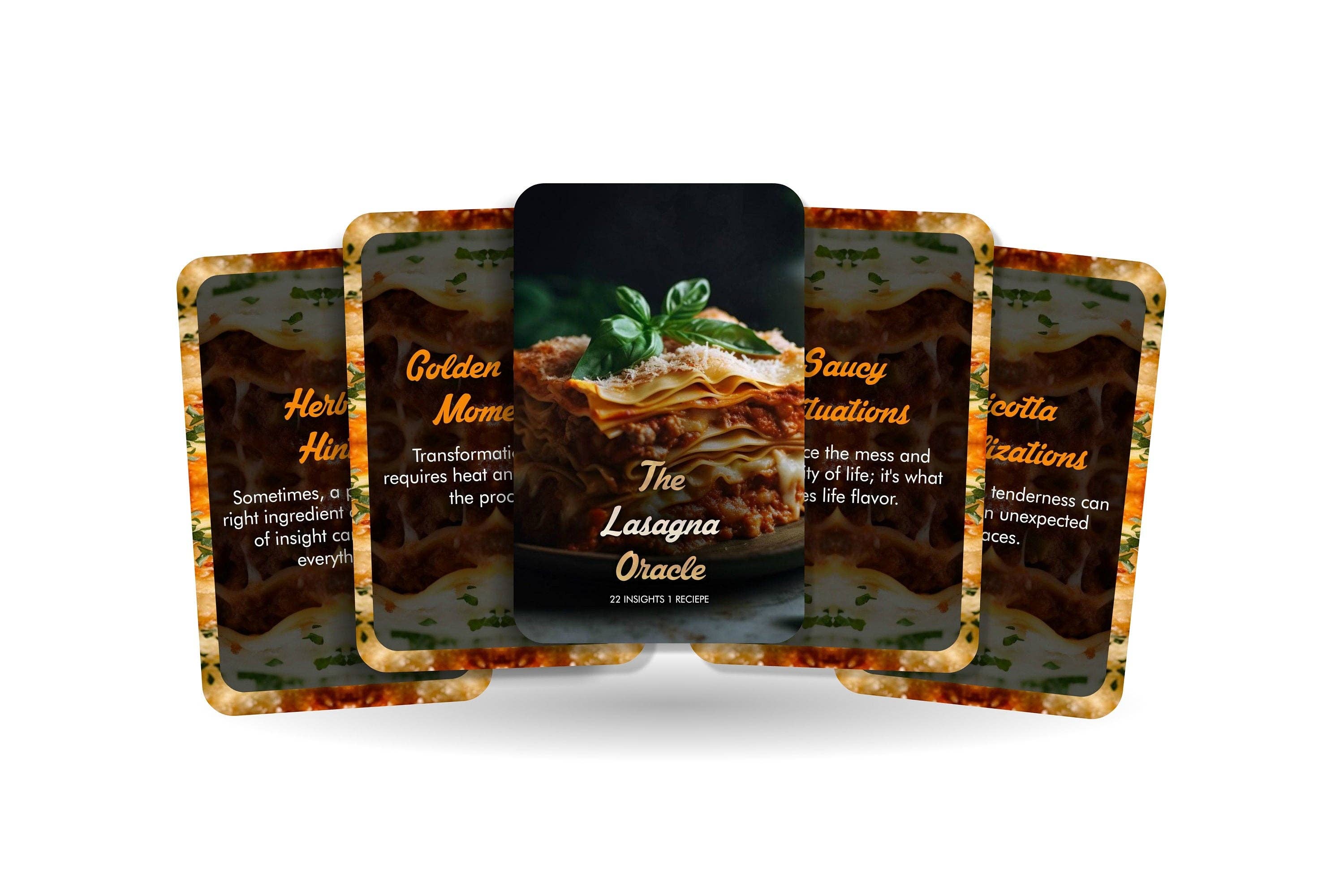Ibiza Tarot USA - Wholesale Tarot Cards - The Lasagna Oracle - Twenty Two insights and One recipe0