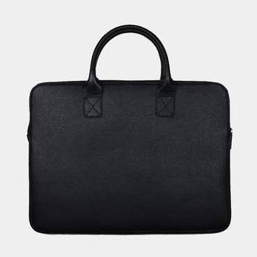 14' SCHWARZE LEDERTASCHE für den Großhandel von BEAUMOUR PARIS