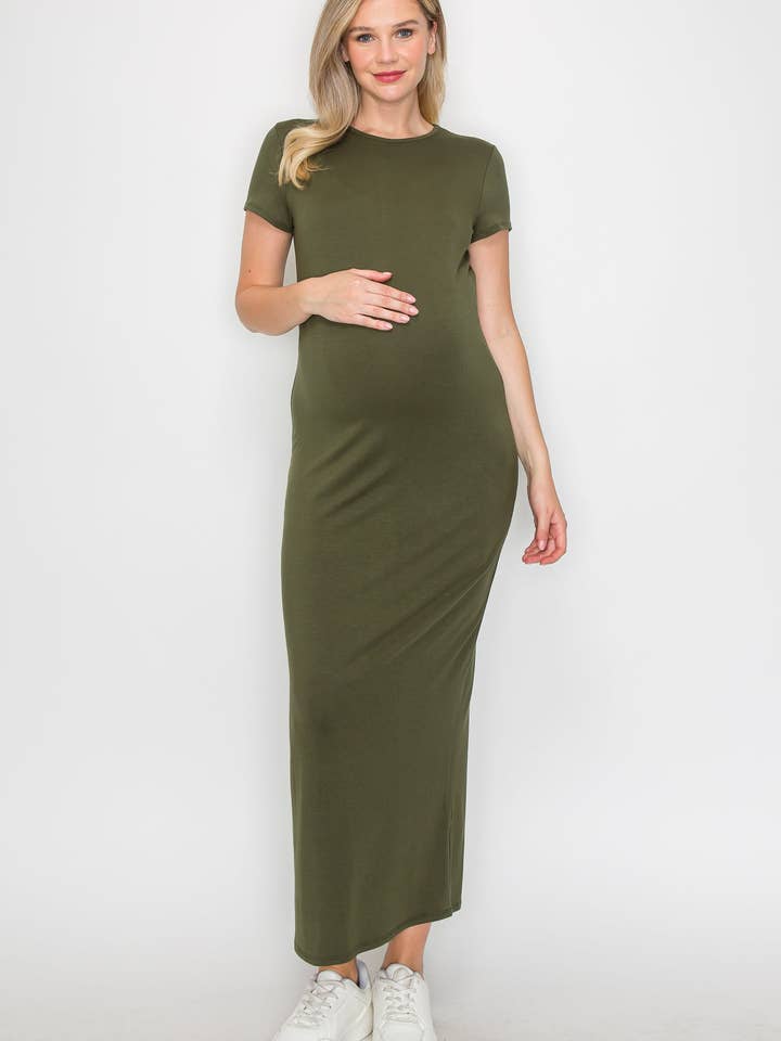 Sydney Cap Sleeve Casual Long Dress for wholesale by My Bump