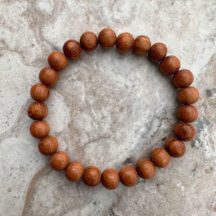 Bayong Wood Unisex Bracelet, 10mm, 8mm & 6mm Bead Size for wholesale by ManAndStone