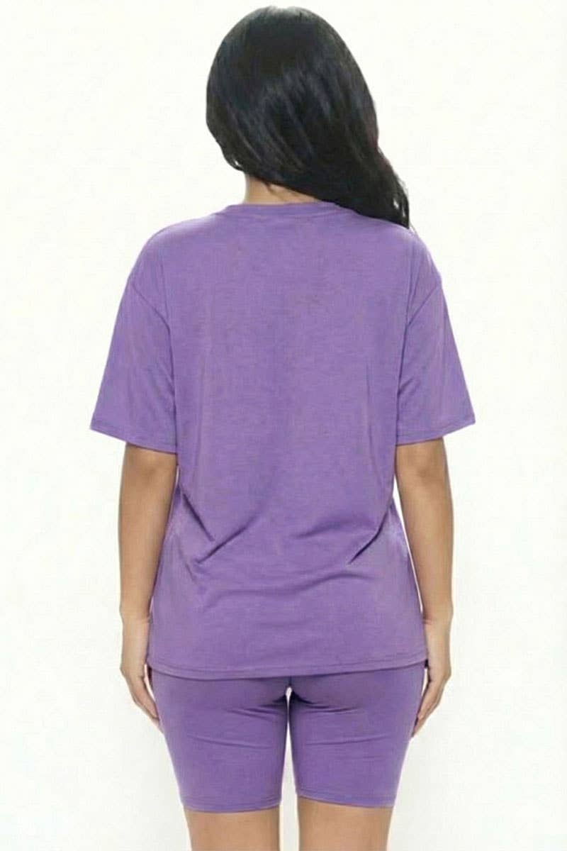 CAPELLA APPAREL - Wholesale Activewear Set - Women's - Loose Fit Top & Bike Shorts Set30