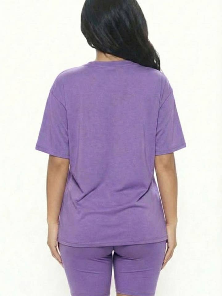 CAPELLA APPAREL - Wholesale Activewear Set - Women's - Loose Fit Top & Bike Shorts Set30