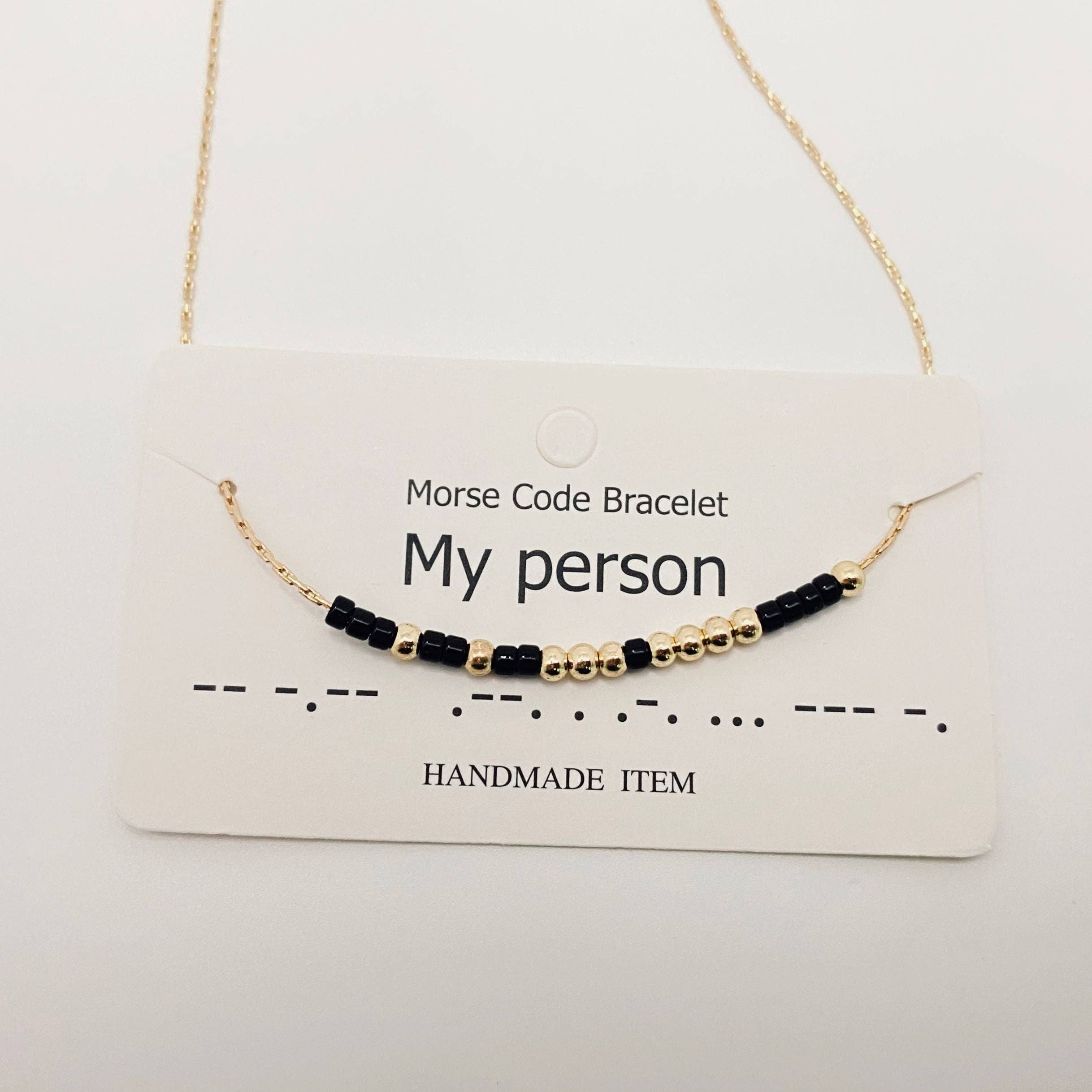 Mio Queena – wholesale Pendant/charm necklace – Personality Handmade Morse Code Necklace with Card1