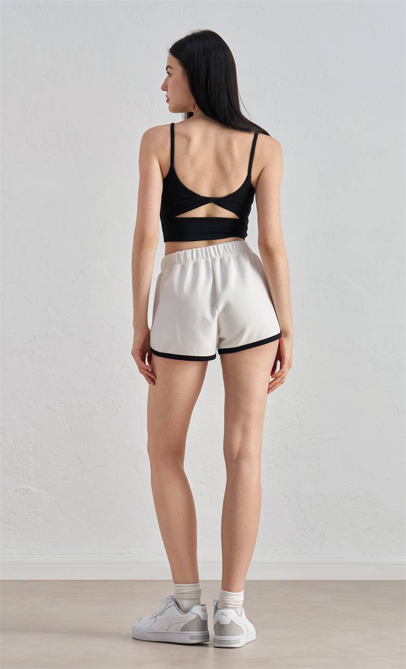 91thelabel - Wholesale Athletic Shorts - Women's - Regan Color Contrast Running Short1
