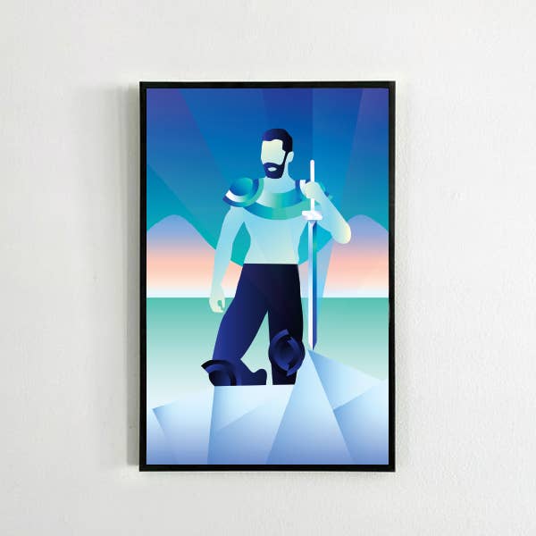 Imprimé Roi des épées pour la vente par Mystic Mondays