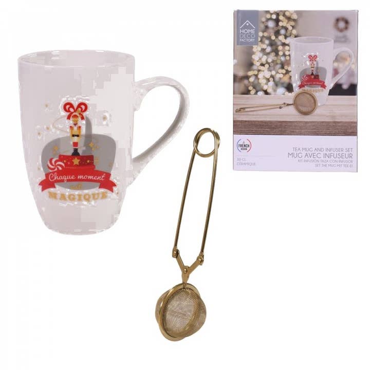 Christmas Mug + Tea Infuser for wholesale by Jactal
