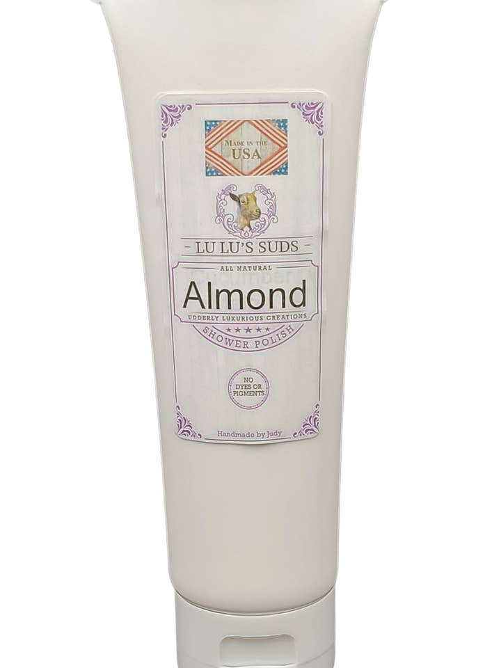 Almond Body Shower Polish 4 oz. for wholesale by Lu Lu's Suds