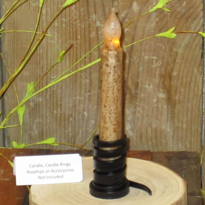 A.T. Imports - Wholesale Candle Holder - Black Spiral Taper Holder1