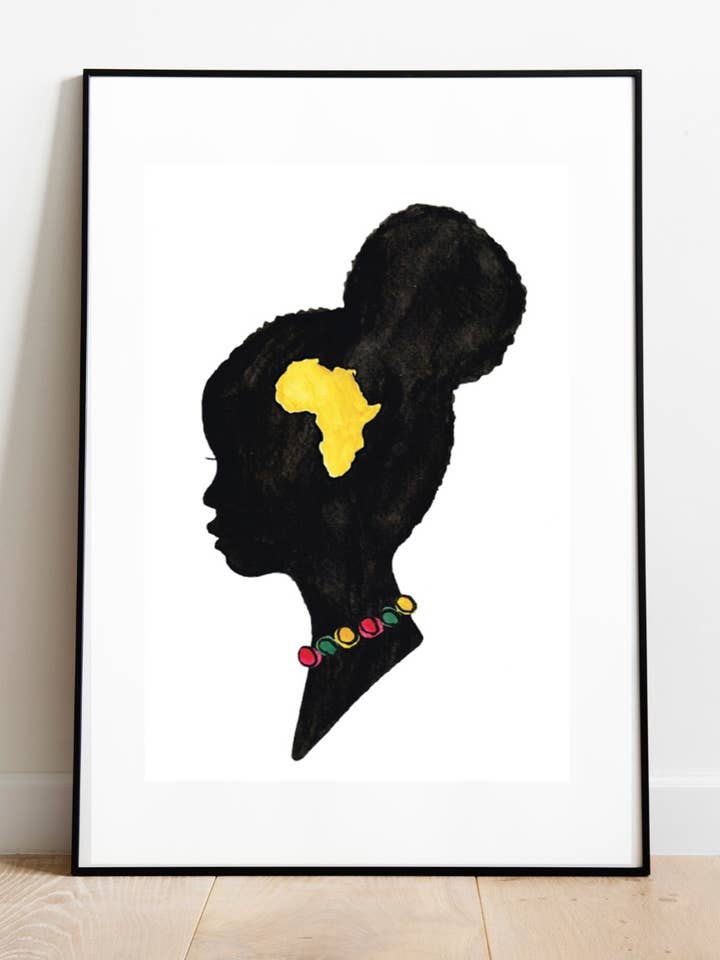African Girl Art Print for wholesale by Antonietta Torsiello London