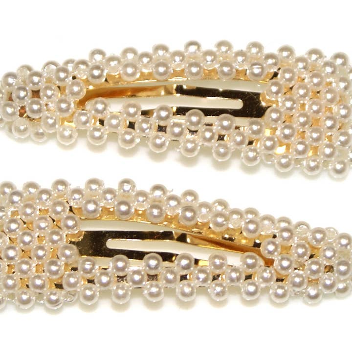Goody Gumdrops - Wholesale Hair Clip - Kids - Pearl M Snaps - GGHS358 PEARL